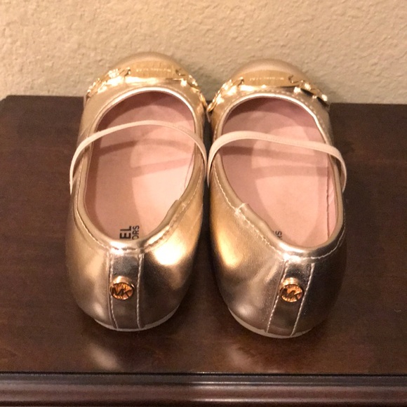 Michael Kors gold flats - Picture 3 of 4